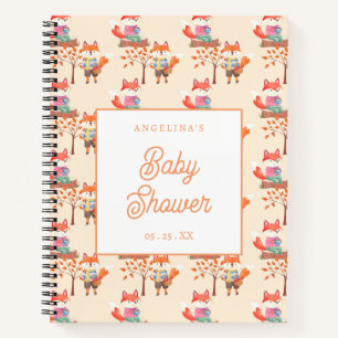 Cuaderno Cute Fox baby Shower Gift List