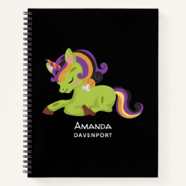 Cuaderno Cute Frankenstein Unicorn Halloween