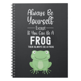 Cuaderno Cute Frog Gifts Happy Funny Cartoon Animal