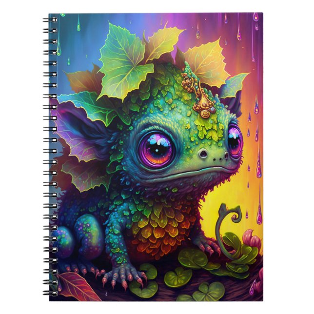 Cuaderno Cute Frog Monster Fantasy Art Notebook (Frente)