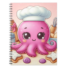 Cuaderno Cute fun baking octopus notebook