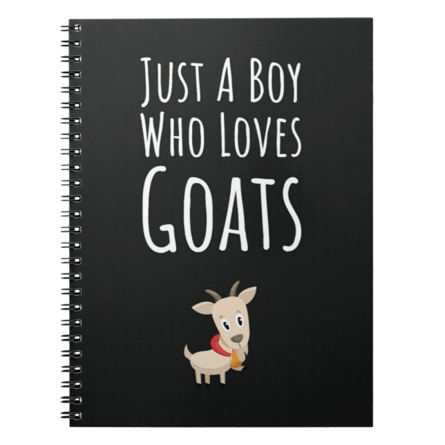 Cuaderno Cute Fun Goat Gifts For Boys For Kids (Frente)