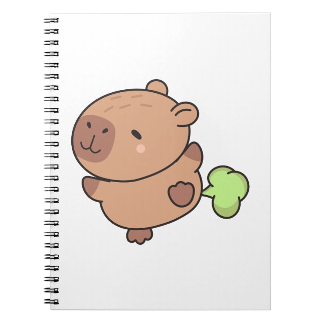 Cuaderno Cute Funny Farting Capybara Pastel Kawaii (Frente)