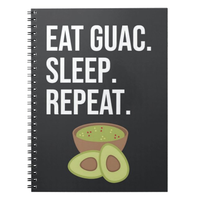 Cuaderno Cute Funny Guacamole Gifts Avocado Fiesta Healthy (Frente)