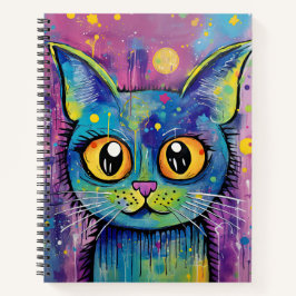 Cuaderno Cute Funny Kitty Cat Mixed Media Animal Pet
