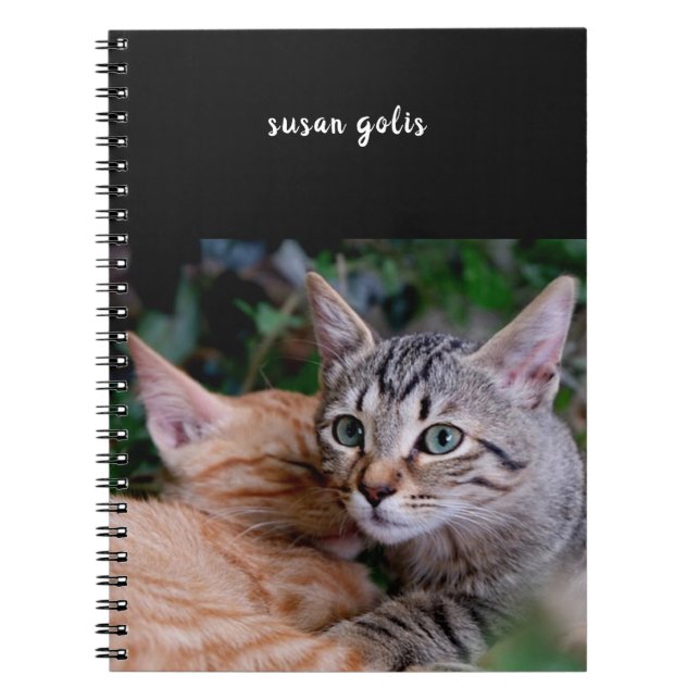 Cuaderno Cute gatos en espiral de foto portátil (Frente)