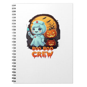 Cuaderno Cute Ghost Nurse - Boo Boo Crew Halloween Divertid