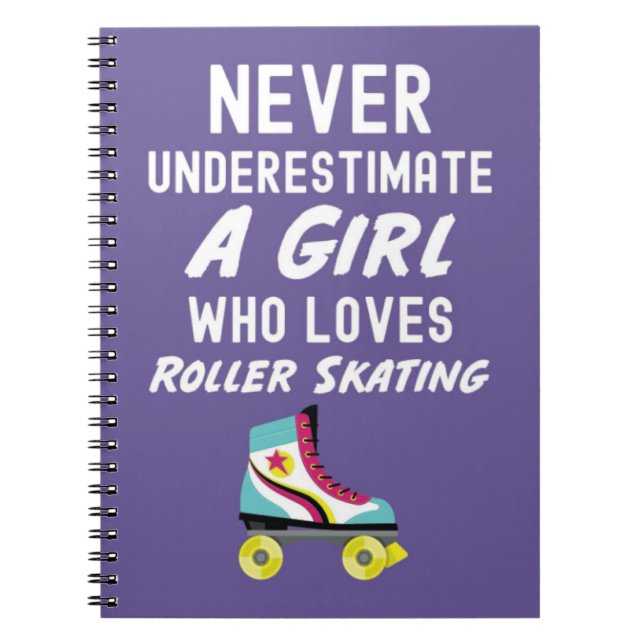 Cuaderno Cute Gift Ideas For Roller Skaters For Kids Girl  (Frente)