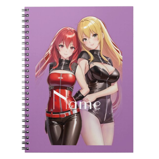 Cuaderno Cute Girls Anime Thunder_Cove (Frente)