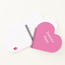 Cuaderno Cute Girly Divertido Simple Primer Nombre Escribir