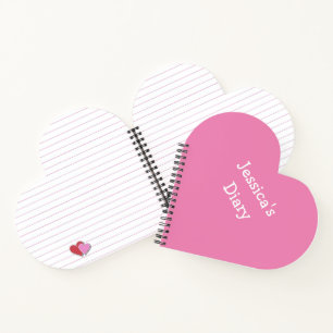 Cuaderno Cute Girly Divertido Simple Primer Nombre Escribir