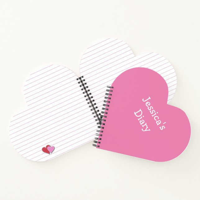 Cuaderno Cute Girly Divertido Simple Primer Nombre Escribir (Interior)
