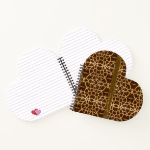 Cuaderno Cute Girly Patrón de Jirafa Impresión de Animal y