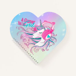 Cuaderno Cute Girly Unicorn Y Portátil Purpurina
