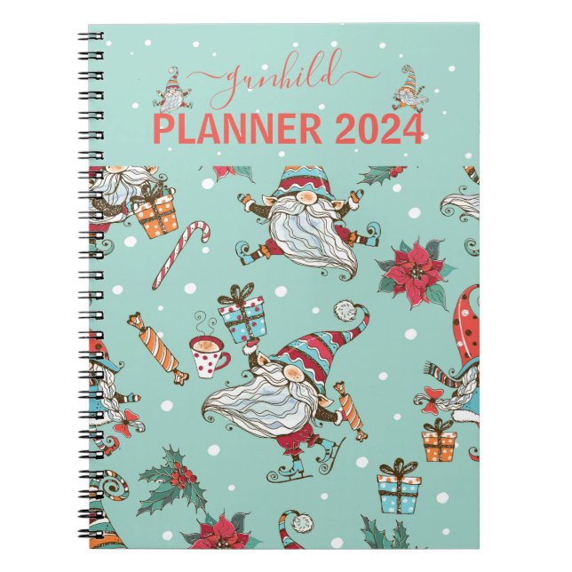 Cuaderno Cute Gnomes Planner Escandinavo (Frente)