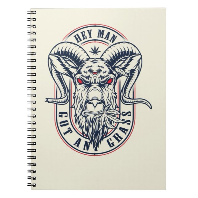 Cuaderno Cute Goat Notebook Pet Animal Farm Wildlife (Frente)