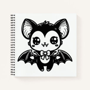Cuaderno Cute Gótico Vampiro Bat Spooky Kawaii