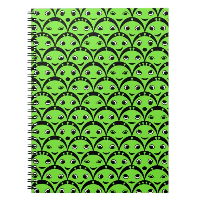 Cuaderno Cute Green Alien Notebook (Frente)