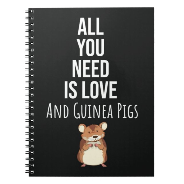 Cuaderno Cute Guinea Pig Gifts Pet Small Animal Lover (Frente)
