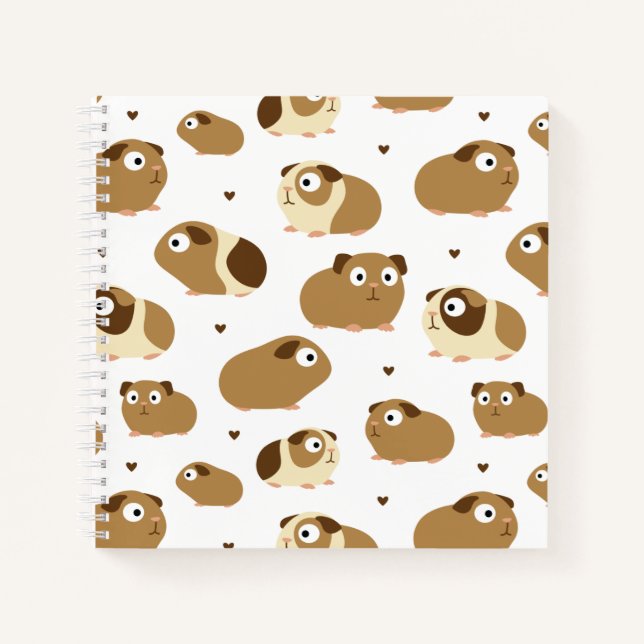 Cuaderno Cute Guinea Portátil (Anverso)