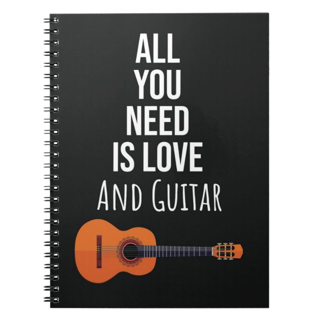 Cuaderno Cute Guitar Player Gifts Instrument Music Lover (Frente)