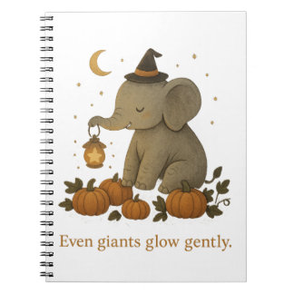 Cuaderno Cute Halloween Elephant Spiral Notebook - Spooky S
