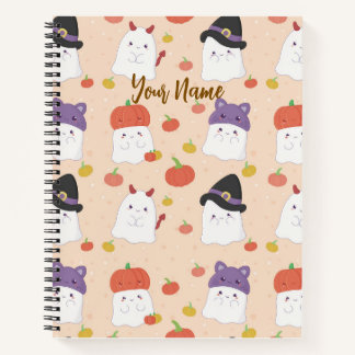 Cuaderno Cute Halloween Ghostie Notebook, Back to School