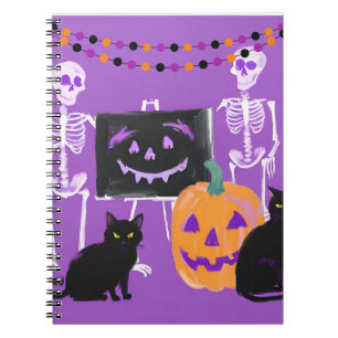 Cuaderno Cute Halloween Purple Notebook