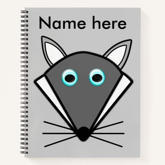 Cuaderno Cute Halloween Wolf Spiral Notebook (Anverso)