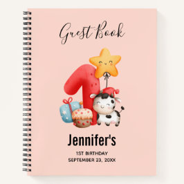 Cuaderno Cute Happy Cow 1º cumpleaños
