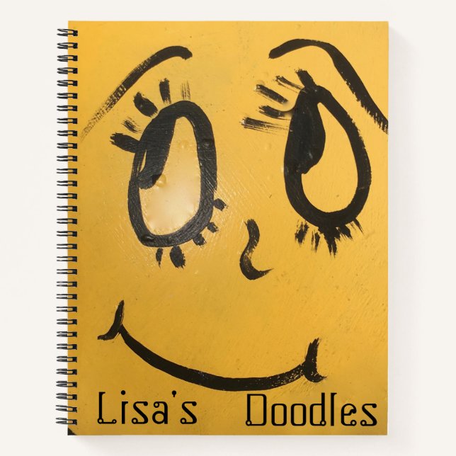 Cuaderno Cute Happy Face Doodle (Anverso)