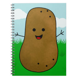Cuaderno Cute Happy Potato in the Garden