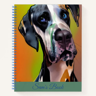 Cuaderno Cute Harlequin Great Dane