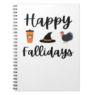 Cuaderno Cute Highland Cow Otoño Girly Acción de Gracias O