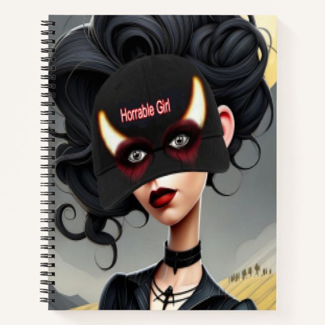 Cuaderno Cute Horrible girl  (Anverso)