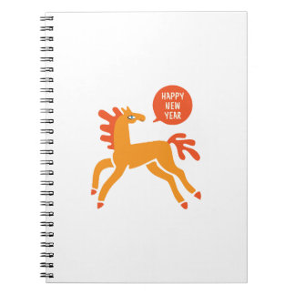Cuaderno Cute Horse Chinese new year