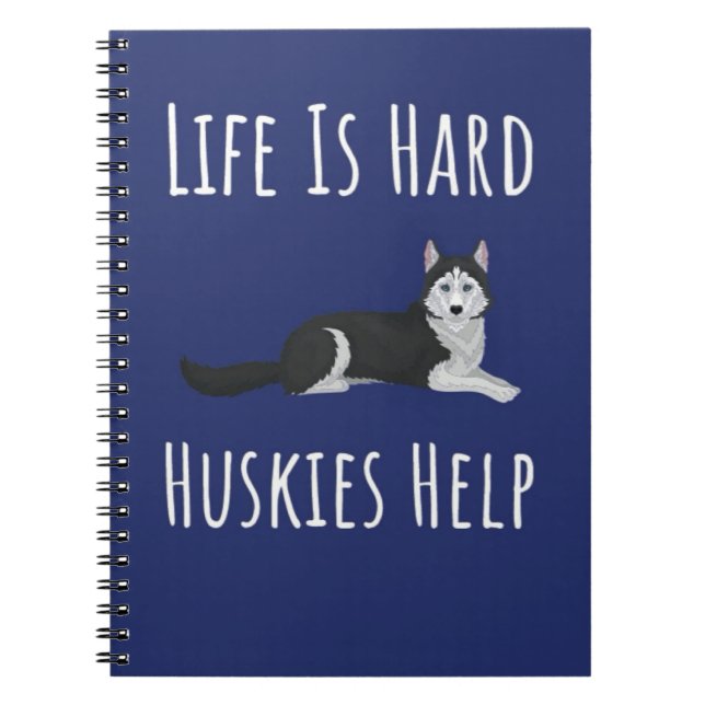 Cuaderno Cute Husky Themed Gifts Siberian Lover Dog Owner (Frente)