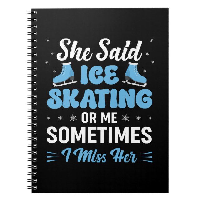 Cuaderno Cute Ice Rink Synchronized está llamando (Frente)