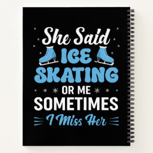 Cuaderno Cute Ice Rink Synchronized está llamando