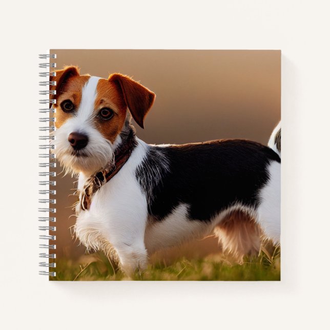Cuaderno Cute Jack Russel Terrier Dog Photography (Anverso)