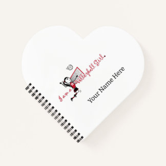 Cuaderno Cute joven Chica portátil de voleibol