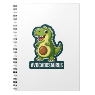 Cuaderno Cute Kawaii Avocadosaurus Dinosaur Chiste Divertid