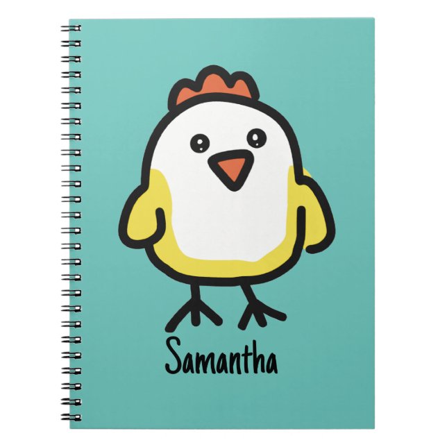 Cuaderno Cute Kawaii Chicken (Frente)