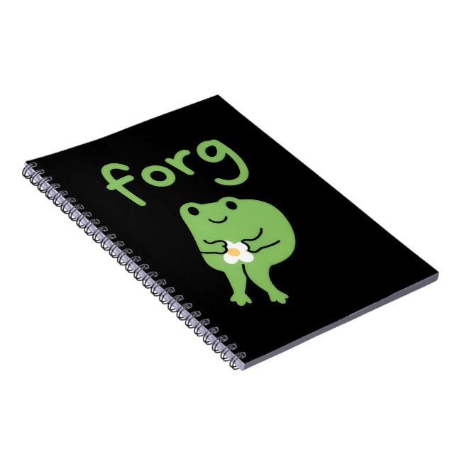 Cuaderno Cute Kawaii Frog Cake Meme Cute Aesthetic Forg  (Lado Derecho)