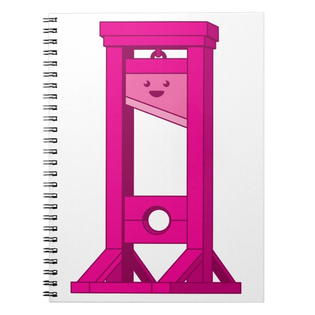 Cuaderno Cute Kawaii Guillotine Bloc de notas (Frente)