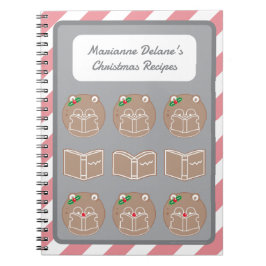 Cuaderno Cute Kawaii Hamster Booklover Navidades