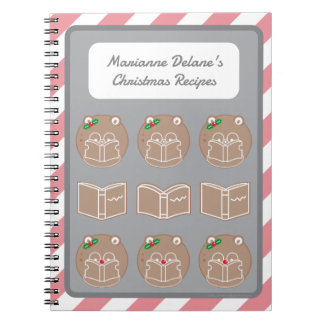 Cuaderno Cute Kawaii Hamster Booklover Navidades