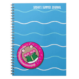 Cuaderno Cute Kawaii Hamster Booklover Summer Notebook
