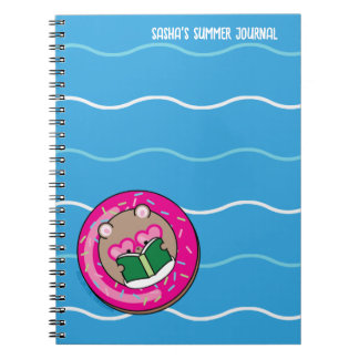 Cuaderno Cute Kawaii Hamster Booklover Summer Notebook