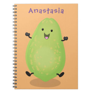 Cuaderno Cute kawaii papaya paw personalizado ilustracion